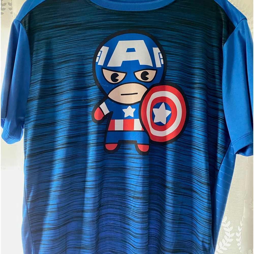 Captain America T-shirt blue Funko marvel